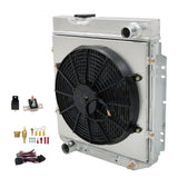Labwork 3 Row Aluminum Radiator+Shroud Fan Relay For 1960-65 Ford Falcon Mustang