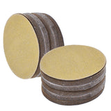 100 Pcs 5" 180 Grit NO-Hole Hook Loop Pads Sanding Discs Flocking Disc