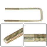 Labwork Square U-Bolts For 2.5" Wide Leaf Springs 8.75" Long 4 piece