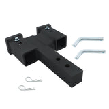 Labwork Trailer Dual Hitch Extender For 2 In Receiver 2 In Solid Shank 10000Lb