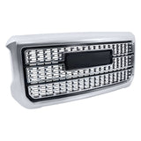 Labwork Front Upper Grille For 2015-2019 GMC Sierra 2500HD 3500HD Denali Chrome