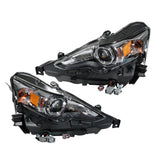 Headlight Headlamp Assembly Single Lens Replacement for IS300/IS250 2014 2015 2016 Replacement for LX2502157 LX2503157 8118553721 8114553721 Driver Side Left LH Passenger Side Right RH