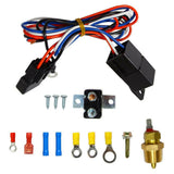 ?Labwork 16" Electric Radiator Fan Thermostat Wiring Switch Relay Kit 3000 CFM