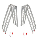 For Motorcycle ATV 1500lbs Capacity 7.5' 2x Aluminum Folding Loading Ramps Kit