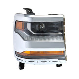 Labwork Right Headlight For 2016-2018 Chevy Silverado 1500 Chrome Assembly HID