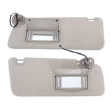 Labwork Sun Visor Left+Right Gray For Dodge Ram 1500 2500 3500 2013-2018 W/Light