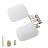 For Yamaha DT100 DT125 MX100 RT100 Carburetor Float Bowl Pin Needle Seat Set