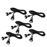 Labwork For eagle eye Fog DRL Reverse Backup Light LED 18MM Amber Yellow 10PCS