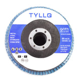 60 Grit Premium Zirconia Flap Disc Sanding Grinding 4-1/2" X 7/8" 10 Pieces