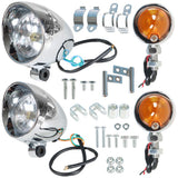 Motorcycle Passing Driving Spot Fog Lamp Turn Signal Light For Dyna Suzuki Honda