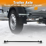 Labwork Trailer Axle 5x4.5 Bolt Pattern 95" HF 80" Spring Center 3500lb & U-Bolt
