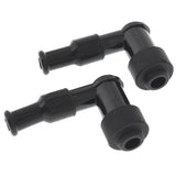 2×Spark Plug Boot Cap Cover Resistor For LB05F 90 Degree ATV Motorcycle Snow
