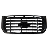 Labwork Front Upper Grille For Ford F150 2015-2017 Gloss Black Horizontal ABS