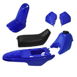 NEW For Yamaha PW50 PY50 Blue Plastic Fender Body Cover Seat Gas Tank Kit