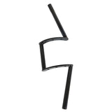 Black 1" Z Bar Drag Bars Handlebars For Motorcycle Softail Dyna Chopper Custom