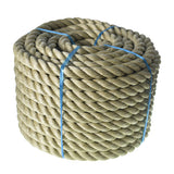 1"×100' PP Manila Rope 3 Strand Twisted Rope Arborist Bull Rope Climbing Rope