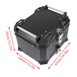 45L Tail Box Balck Motorcycle Luggage Waterproof Scooter Trunk Storage Top Case
