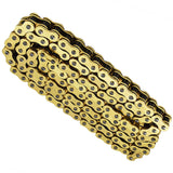 ATV Motorcycle 525 Pitch 120 Links With O-Ring Drive Chain Gold Color 525-120