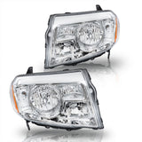 Labwork Left+Right Halogen Headlights Assembly For Honda Pilot 2009-2011 Chrome