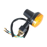 4× Motorcycle Turn Signals Blinker Light Black Amber For Yamaha Kawasaki Honda