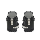 36L Aluminum Side Case Hard Saddlebags Motorcycle Tour Trunk & Mounting Bracket
