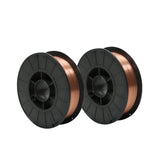 2 Pack ER70S-6 .023" (0.6 mm) 2 x 10 Lbs Mild Steel MIG Welding Wire