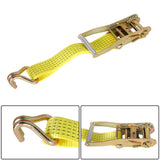 6 Pcs 2In x 15Ft Ratchet Straps With J Hook 50mm x 4.5m Heavy Duty Tie Downs