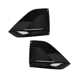 Labwork Right+Left Bumper Fog Light Cover Fit For Nissan Altima 2023 Black Bezle