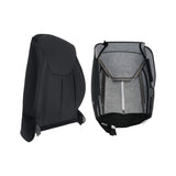 2Pcs Seat Covers Bottom and Top Cover Black Passenger Side Replacement for W-ran-gler Sport Utility 2013-2017