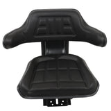 Black Tractor Suspension Seat For Ford / New Holland 4000 4100 4600 4610 5100