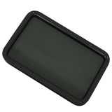 Labwork RV Entry Door 12"×21 White/BLACK Window Frame Clear Black Tempered glass