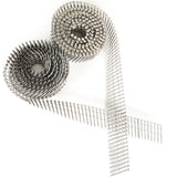 15Degree Wire Coil 1200Pack 1-1/2” ×.09” Ring Shank Stainless Steel Siding Nails