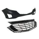 Labwork Front Bumper Cover & Bumper Upper Grille For Chevy Equinox 2018-2020