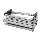 Labwork Aluminum 2 Step Pull Out Retractable 21.65''W Steps Stair Anti-Slip
