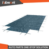 Labwork Inground Pool Safety Cover Fits 18x 36ft With Center Steps Green Solid