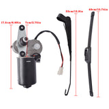 New UTV 12V Electric Windshield Wiper Motor Kit For Polaris RZR for Kawasaki US