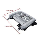 Labwork Left Halogen Headlights For Ford F250 F350 2023-2024 SuperDuty Chrome