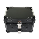 55L Motorcycle Top Case Tail Box Waterproof Luggage Scooter Trunk Storage Black