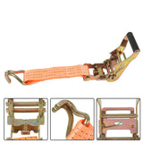 10-Pack 1.5"x15' 4000 lbs Ratchet Straps J-Hook Heavy Duty Polyester Tie Downs