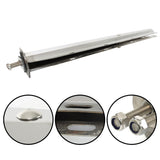 30" Straight Mud Flap Hanger Stainless Steel 1 1/8 Bolt Semi Truck Tapered