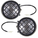 For 1987-2005 2006 Yamaha Banshee Lens Bulbs Lights Grills Warrior 2x Headlights