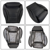 Labwork Front Driver Seat Cover For Mercedes Benz C300 2015-2021 Black Leather