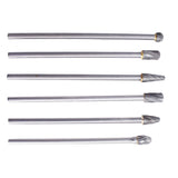 6PACK 10mm Rotary Aluminum Cut Burr 6mm 1/4" Shank 150mm Long Reach Carbide Burs