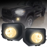 Labwork?Left+Right Fog Lights For 2016-2020 Toyota Tacoma SR SR5 W/Wiring Kit