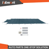 Labwork Inground Pool Safety Cover Fits 18x 36ft With Center Steps Green Solid