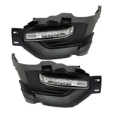 Labwork Left+Right LED Fog Lights For Ford Explorer 2020-21 Lamp Trim Cover Kit