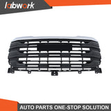 Labwork Front Upper Bumper Grille For 22-2024 GMC Sierra 1500 Pro Plastic Black