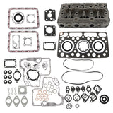 Complete Cylinder Head Assy & Full Gasket Kit For Kubota D750 D750B Engine