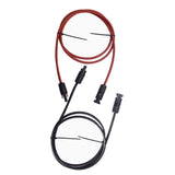 1 Pair Black + Red 5ft 12 AWG Solar Panel Extension Cable Wire Connector New