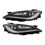 Labwork Pair Headlight For 2016-2017 Chrysler 200 w/o LED DRL Halogen
